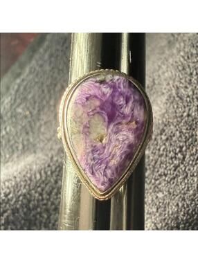 Charoite Sterling Silver Ring